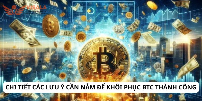 Chi tiết các lưu ý cần nắm để khôi phục btc thành công