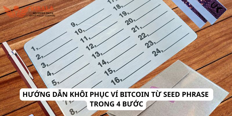 Hướng dẫn khôi phục ví Bitcoin từ seed phrase trong 4 bước
