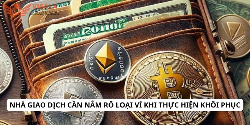 Nhà giao dịch cần nắm rõ loại ví khi thực hiện khôi phục